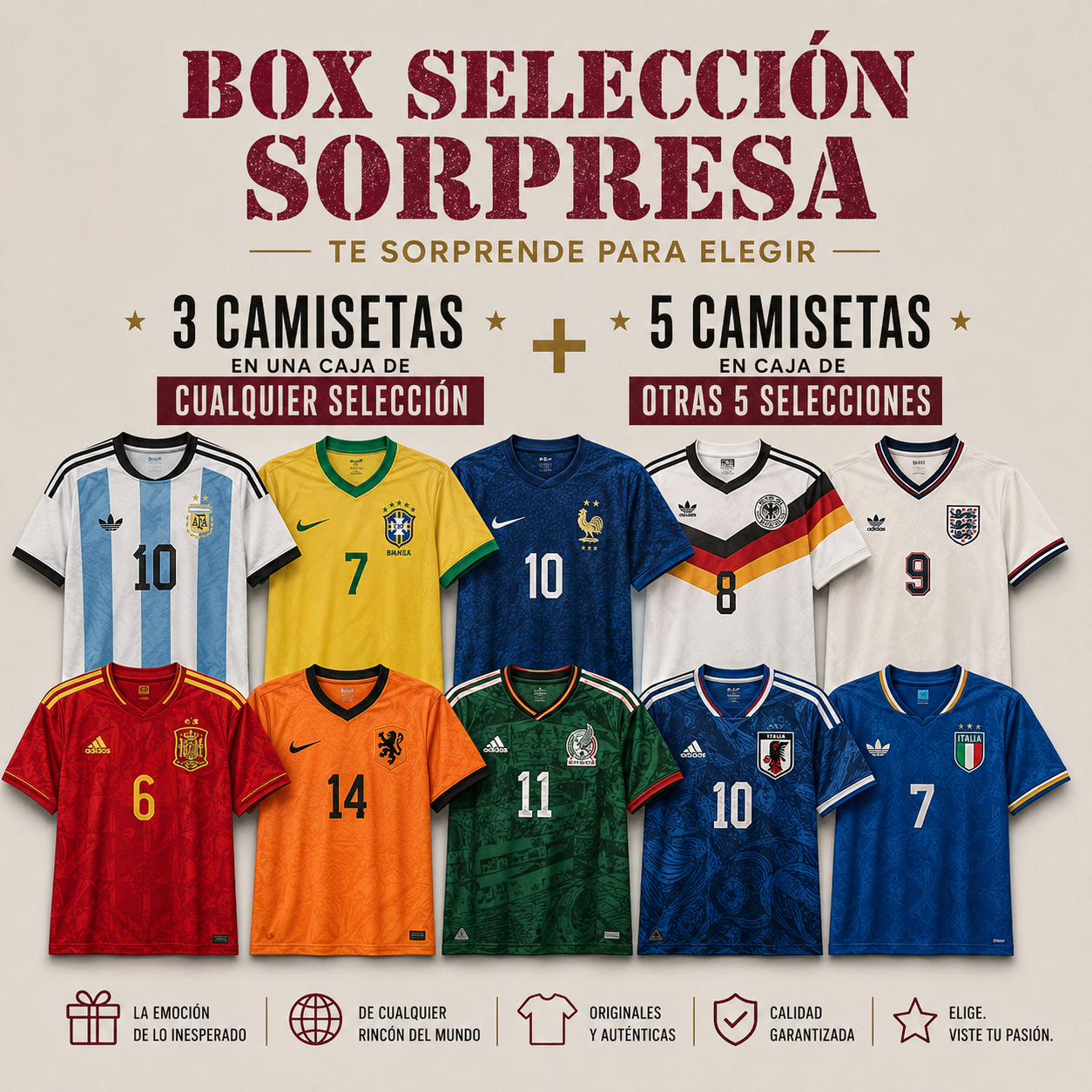 MISTERY BOX CAMISETAS