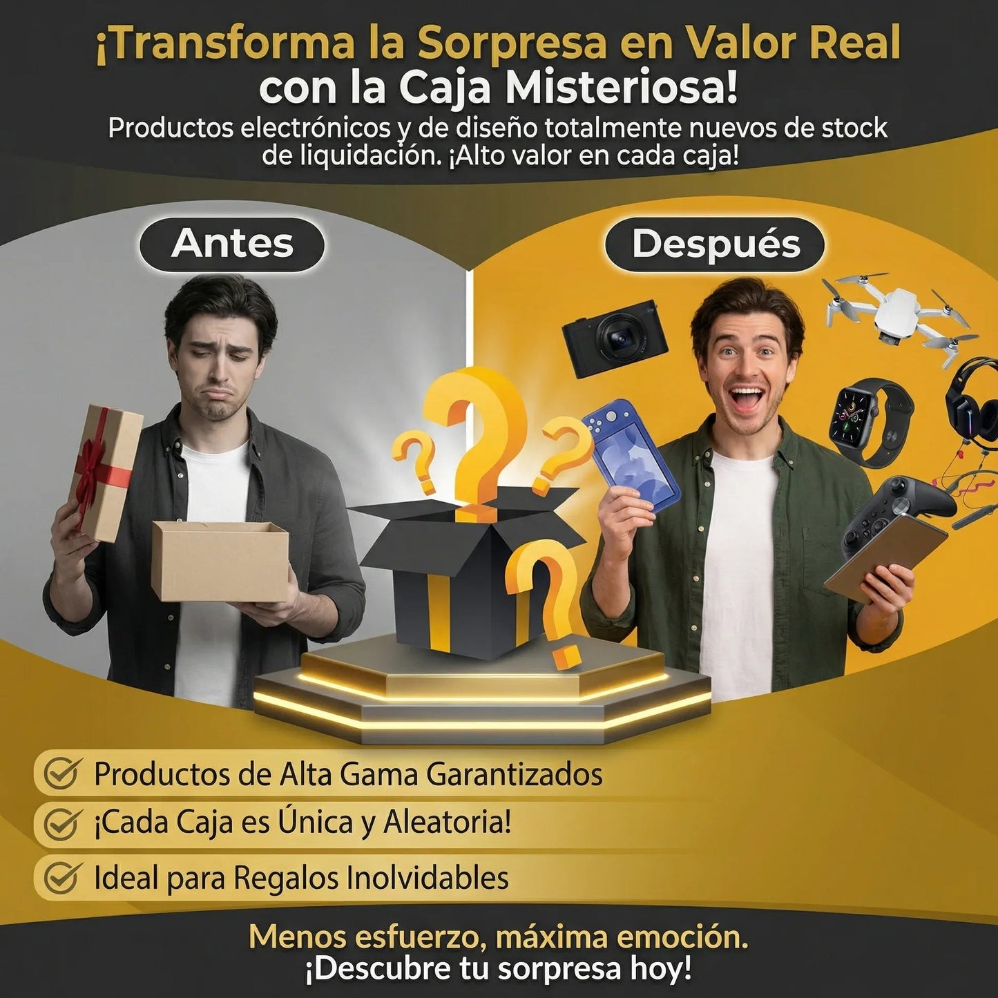 CAJA SORPRESA -LEON