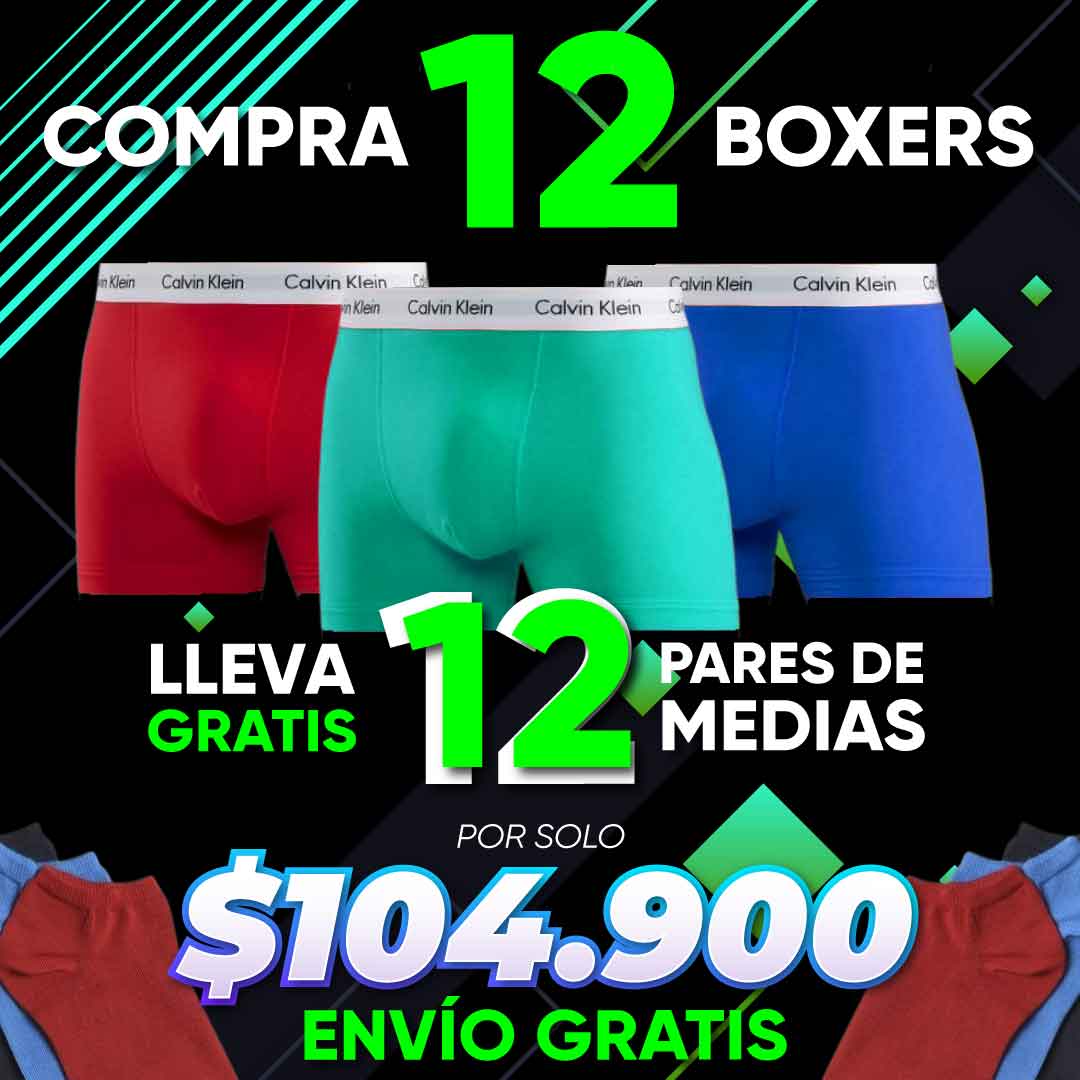 BOXERS CK + PARES DE MEDIAS🎁