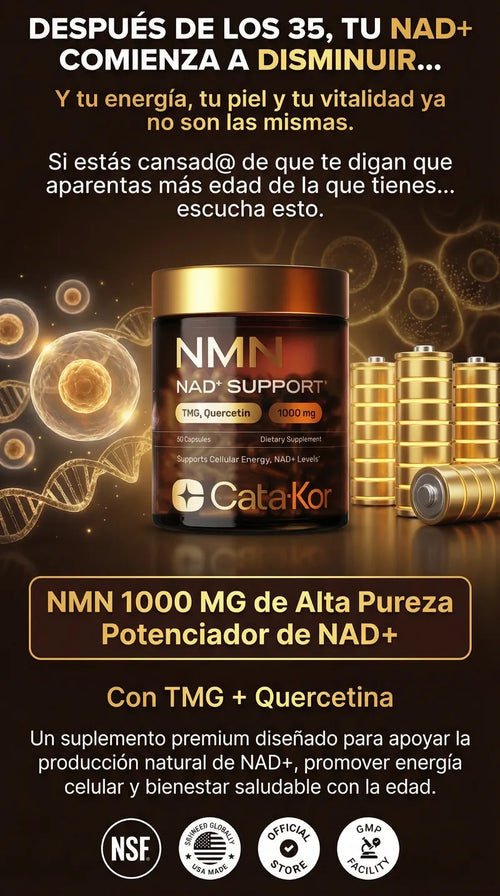 NMN 1000 MG Rejuvenecimiento Celular con TMG + Quercetina Precio habitual
