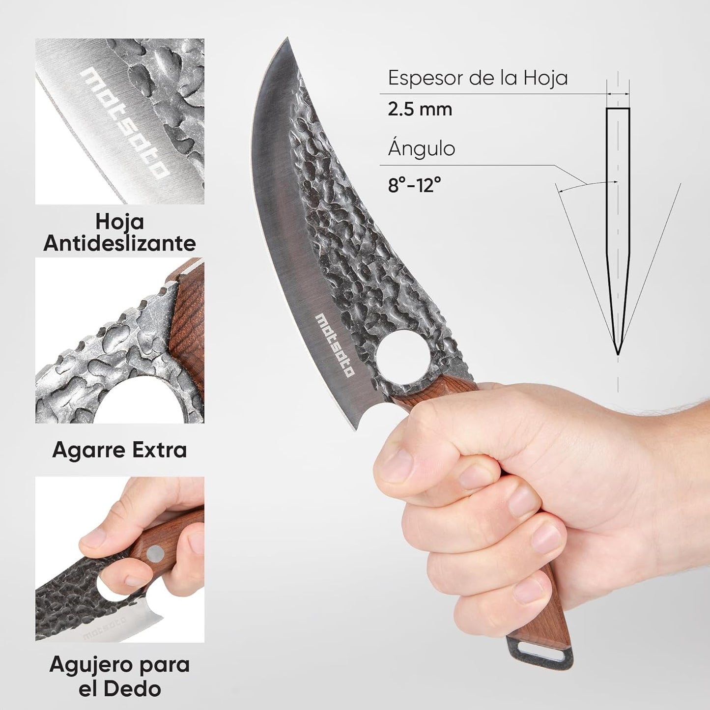 Cuchillo de Chef Matsato - Acero Japonés Forjado a Mano