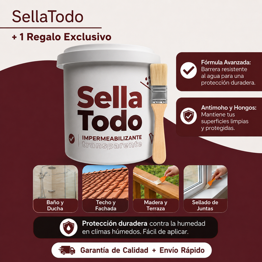 SELLATODO: ELIMINA FILTRACIONES Y GOTERAS EN MINUTOS – PROTECCIÓN DE HASTA 5 AÑOS