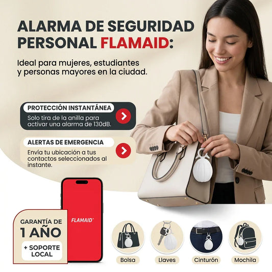 FlamAid – Dispositivo de Seguridad Personal con Alarma y GPS