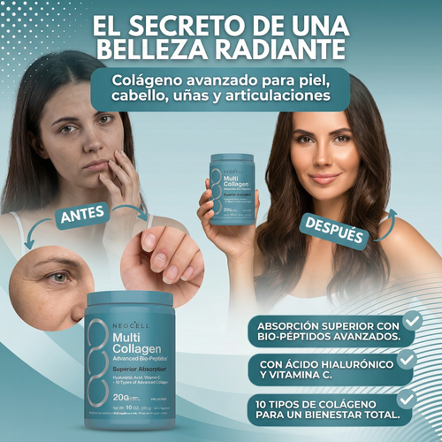 NeoCell Polvo de Bio-Péptidos de Colágeno 22 onzas - COMPRA 1 Y RECIBE 1 GRATIS