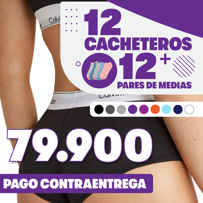 CACHETEROS CK + PARES DE MEDIAS 🎁
